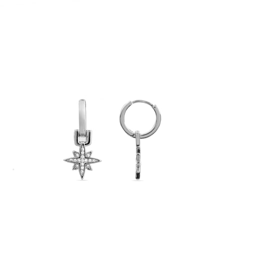 Pendientes Luxenter de Circonita Brillante acabados en rodio - Sionqui - Image 1