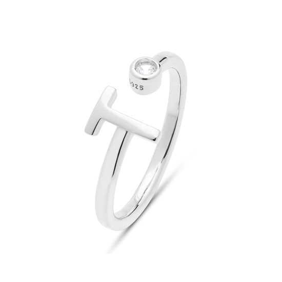 Anillo Luxenter de Plata de Ley 925 con Circonita Brillante acabado en rodio - Alphabet - Image 1