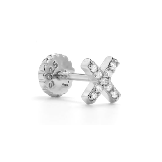Piercing Luxenter de Plata de Ley 925 con Circonita Brillante acabado en rodio - Garlin - Image 1