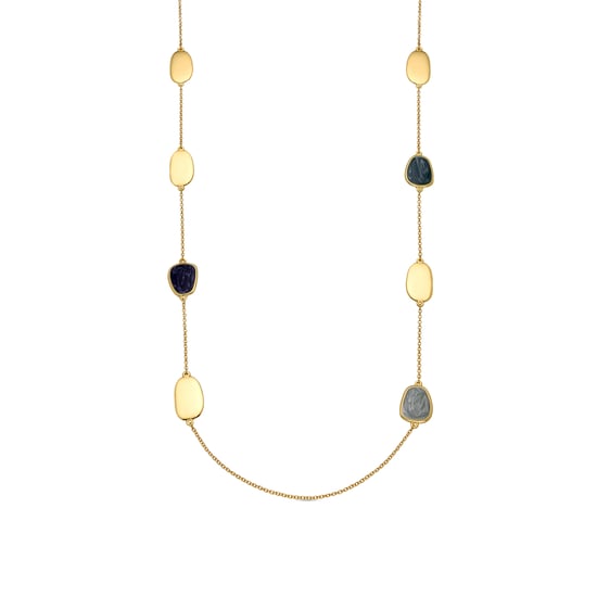 Collar Luxenter con Lacado Azul acabado oro 18k - Talyu - Image 1