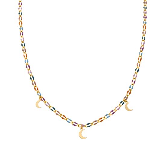 Collar Luxenter de Plata de Ley 925 y Lacado Multicolor acabado oro 18k - Liesi - Image 1
