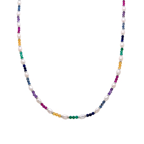 Collar Luxenter de Plata de Ley 925 con Cristal Multicolor acabado en rodio - Biroal - Image 1