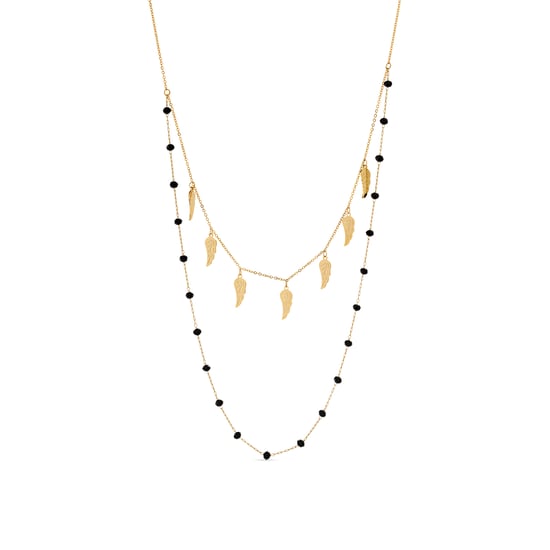 Collar Luxenter de Onix acabado en oro amarillo de 18k - Omka - Image 1