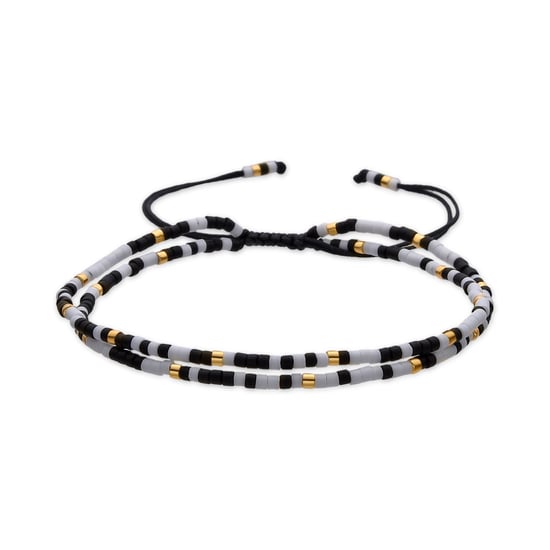Pulsera Luxenter con Cristal Negro acabado oro 18k - Furie - Image 1