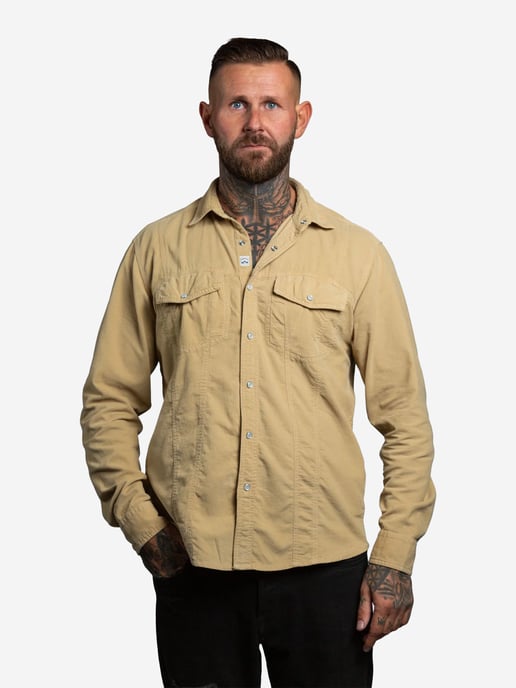 Checker Hombres Camisa Dynasty Cord - Image 2