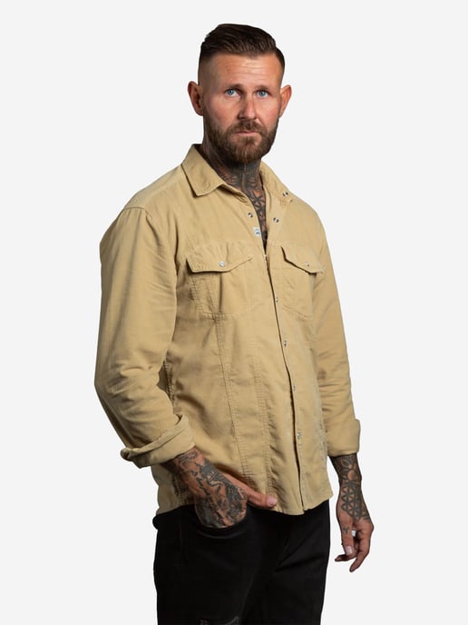 Checker Hombres Camisa Dynasty Cord - Image 4