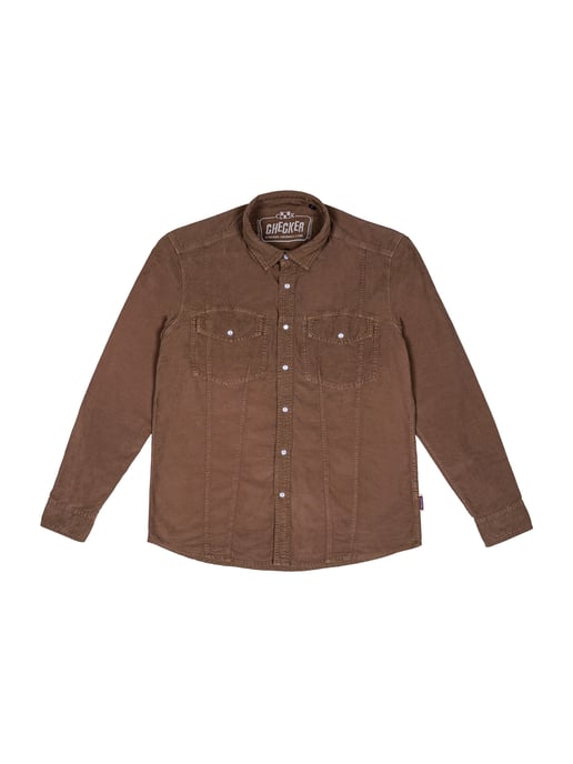 Checker Hombres Camisa Dynasty Cord - Image 5