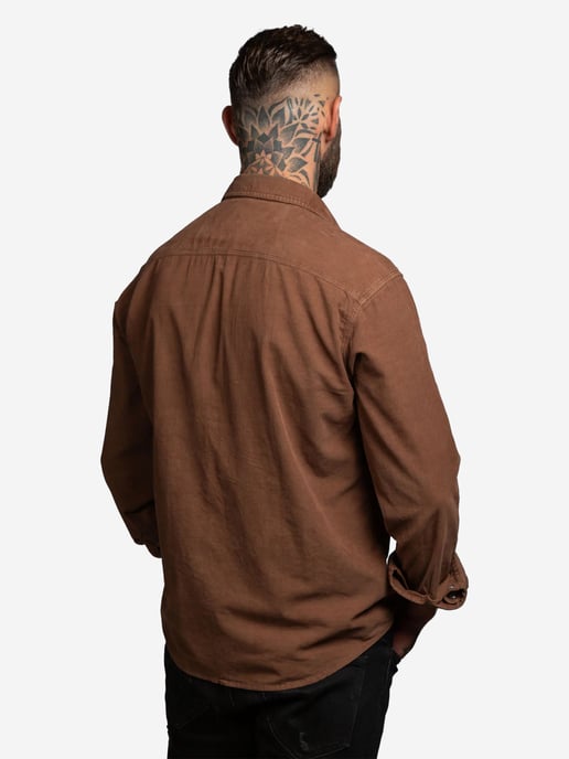 Checker Hombres Camisa Dynasty Cord - Image 3