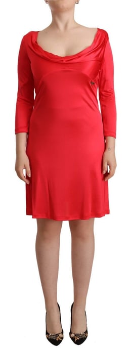 Vestido Aline de 34 mangas con cuello drapeado de John Galliano - Image 1