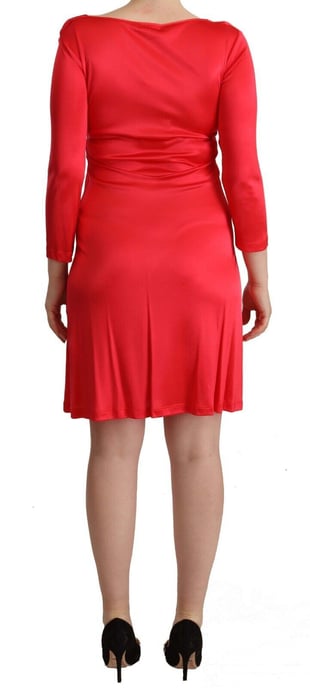 Vestido Aline de 34 mangas con cuello drapeado de John Galliano - Image 3