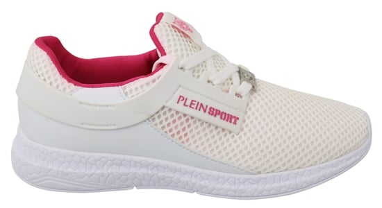 Zapatillas Becky de poliéster blancas y rosas de Philipp Plein - Image 1