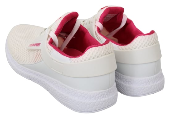 Zapatillas Becky de poliéster blancas y rosas de Philipp Plein - Image 6