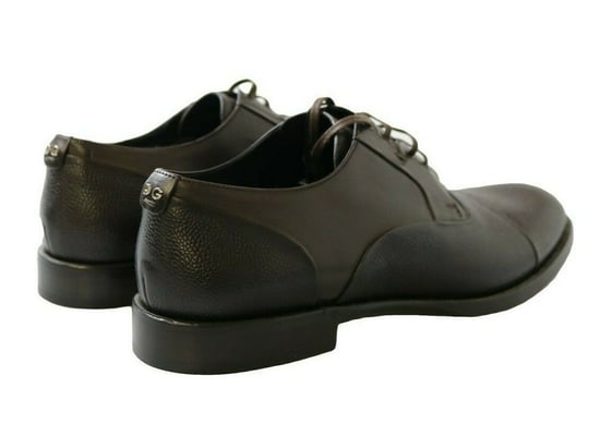 Zapatos de vestir para hombre en cuero marrón con cordones de Dolce & Gabbana - Image 2
