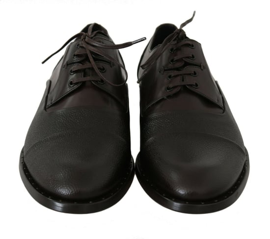 Zapatos de vestir para hombre en cuero marrón con cordones de Dolce & Gabbana - Image 4