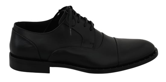 Zapatos formales Derby de cuero negro Dolce & Gabbana - Image 1