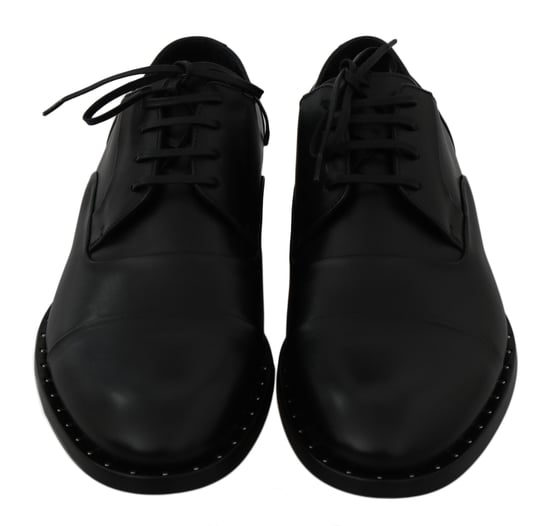 Zapatos formales Derby de cuero negro Dolce & Gabbana - Image 2