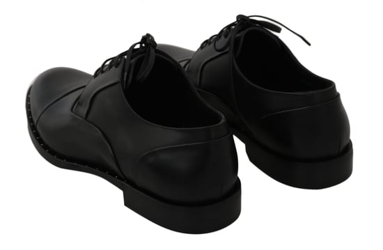 Zapatos formales Derby de cuero negro Dolce & Gabbana - Image 4