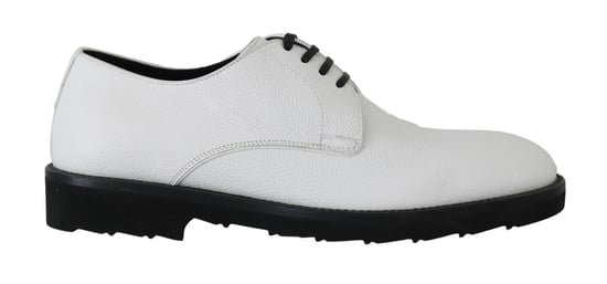Zapatos de vestir formales Derby de cuero blanco Dolce & Gabbana - Image 1