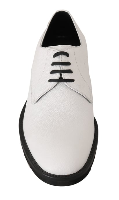 Zapatos de vestir formales Derby de cuero blanco Dolce & Gabbana - Image 2