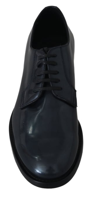 Zapatos Formales Derby de Cuero Azul Dolce & Gabbana - Image 4