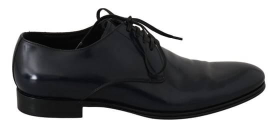 Zapatos Formales Derbys para Hombre de Cuero Azul Dolce & Gabbana - Image 1