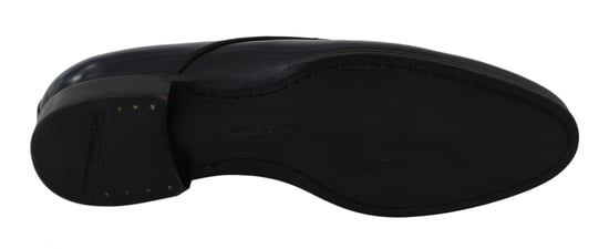 Zapatos Formales Derbys para Hombre de Cuero Azul Dolce & Gabbana - Image 2