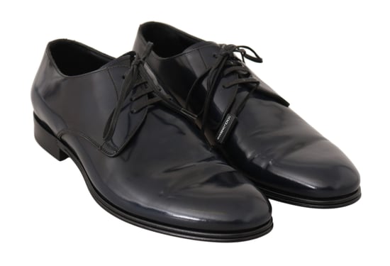 Zapatos Formales Derbys para Hombre de Cuero Azul Dolce & Gabbana - Image 5