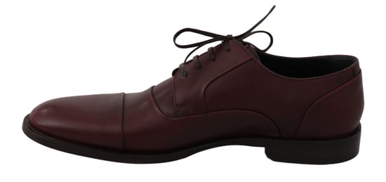 Zapatos Formales Derby de Cuero Rojo Burdeos Dolce & Gabbana - Image 5