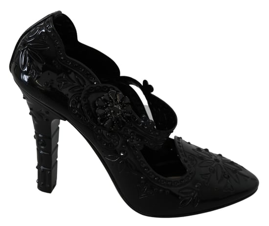 Zapatos de Tacón Alto de Charol Florales - Image 1
