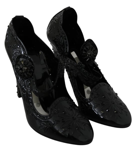 Zapatos de Tacón Alto de Charol Florales - Image 4