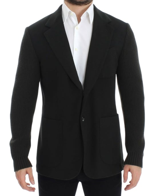 Blazer de manga de punto ajuste clásico - Image 1