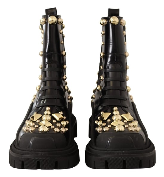 Botines de Cuero con Studs Dolce Gabbana - Image 2