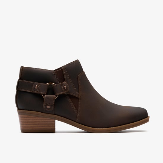 Botas de cuero aceitadas Danyelle Gema en taupe - Image 1