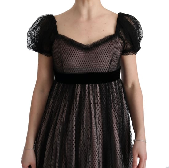 Vestido de tul maxi con banda de terciopelo en la cintura - Image 6