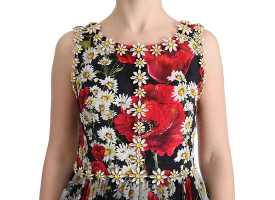 Vestido Maxi Aline de Chifón de Seda con Estampado Floral - Image 6