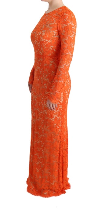 Vestido Maxi de Encaje de Manga Larga - Image 2