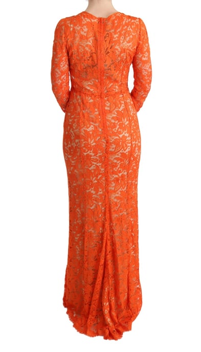 Vestido Maxi de Encaje de Manga Larga - Image 3