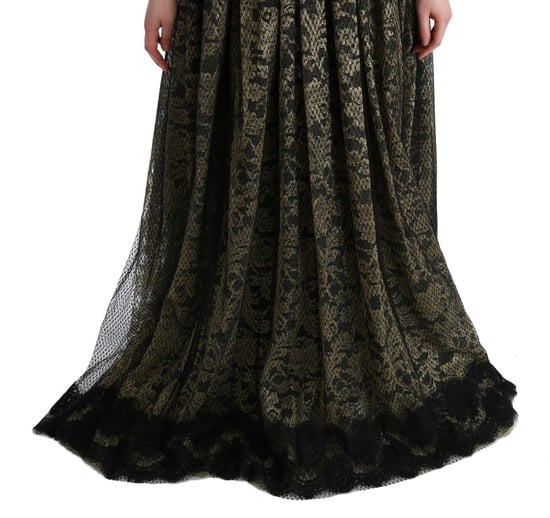 Vestido de Noche de Encaje con Margaritas Bordadas - Image 6