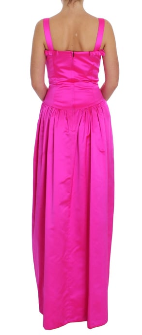 Vestido Maxi de Seda Fucsia Dolce Gabbana - Image 3