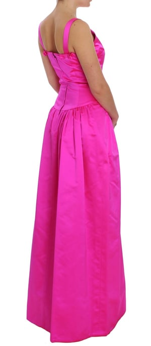 Vestido Maxi de Seda Fucsia Dolce Gabbana - Image 4