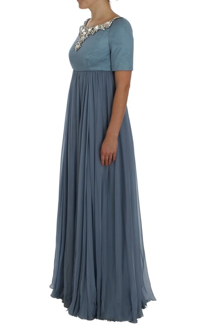 Vestido de Noche Dolce Gabbana con Escote de Perlas - Image 2