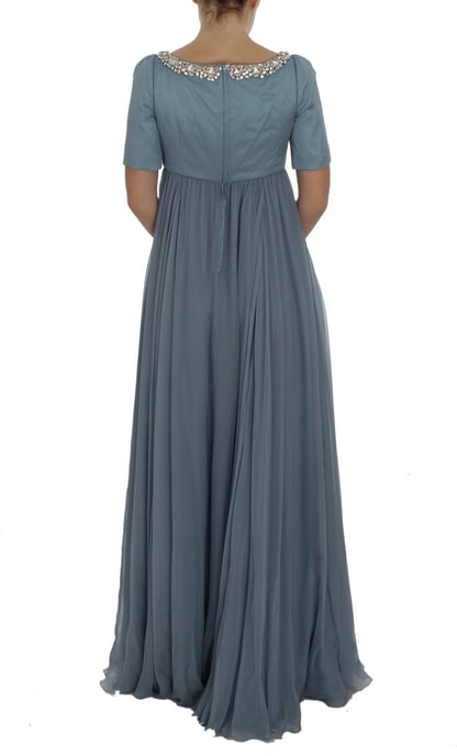 Vestido de Noche Dolce Gabbana con Escote de Perlas - Image 3