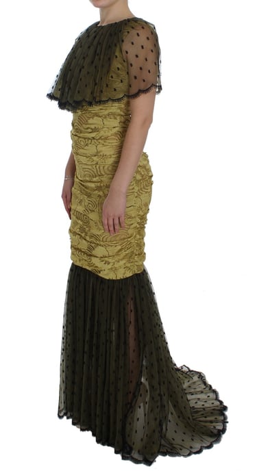 Vestido de Dolce Gabbana Estilo Sirena con Mangas Cortas - Image 2