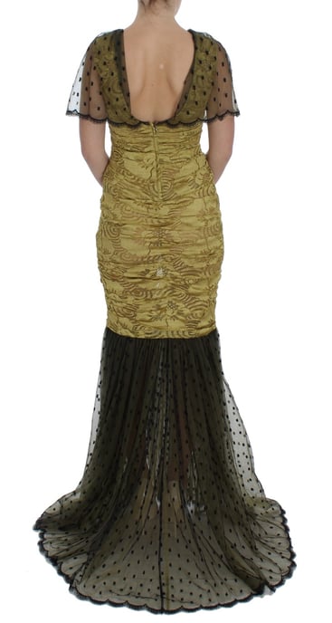 Vestido de Dolce Gabbana Estilo Sirena con Mangas Cortas - Image 3