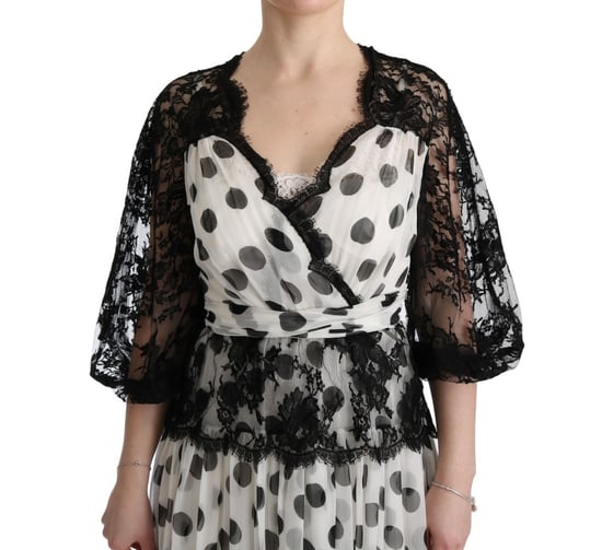 Vestido Maxi de Lunares con Encaje - Image 6