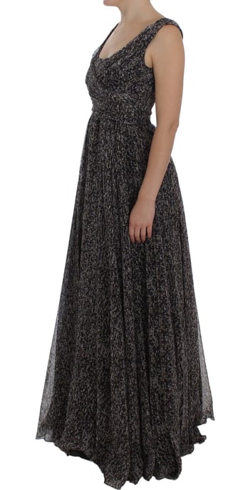 Vestido Maxi Sin Mangas de Dolce Gabbana con Estampado Floral - Image 2