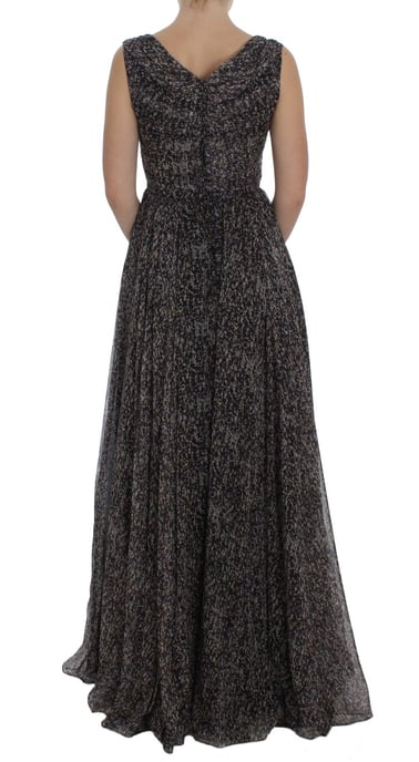 Vestido Maxi Sin Mangas de Dolce Gabbana con Estampado Floral - Image 3