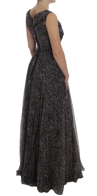 Vestido Maxi Sin Mangas de Dolce Gabbana con Estampado Floral - Image 4