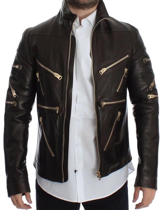 Chaqueta de Cuero con Detalle Multizip - Image 5