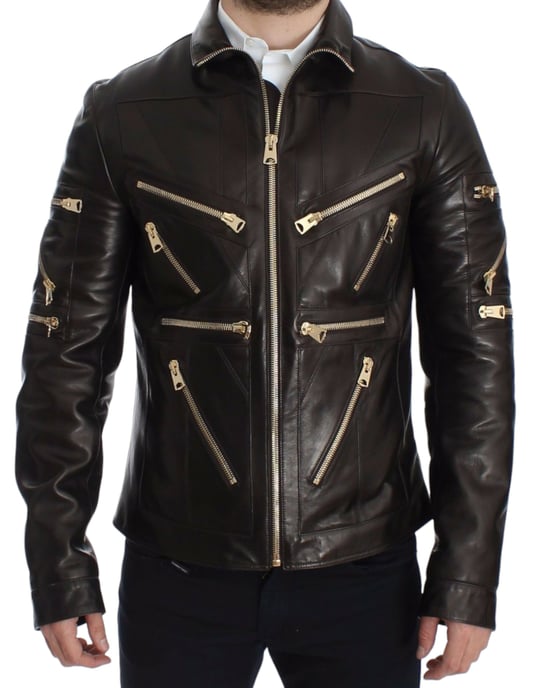 Chaqueta de Cuero con Detalle Multizip - Image 6
